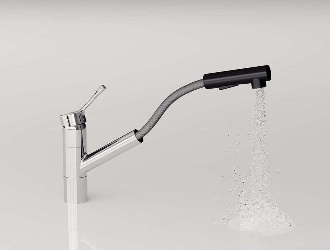 Ideal Standard BC297AA Ceralook Küchenarmatur verlängerter Sockel Handbrause ausziehbar, Handbrause