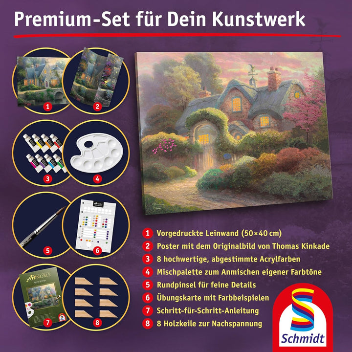 Rosebud Cottage: My Artnoble® Thomas Kinkade, Rosebud Cottage