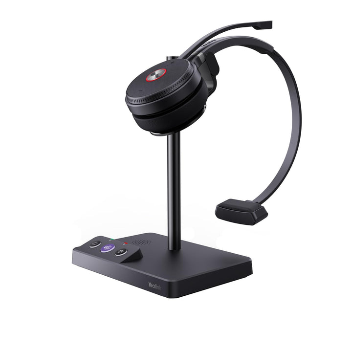Yealink WH62 Schnurloses DECT-Headset Teams Zertifiziert, EIN-Ohr-Büro-Headset für Tischtelefon und