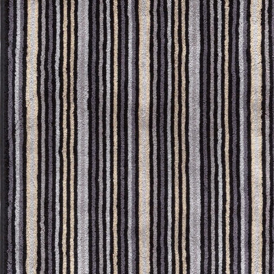 Egeria Cairo grau Bademantel Kapuzenmantel Grösse L + Duschtuch Combi Stripes 70x140cm