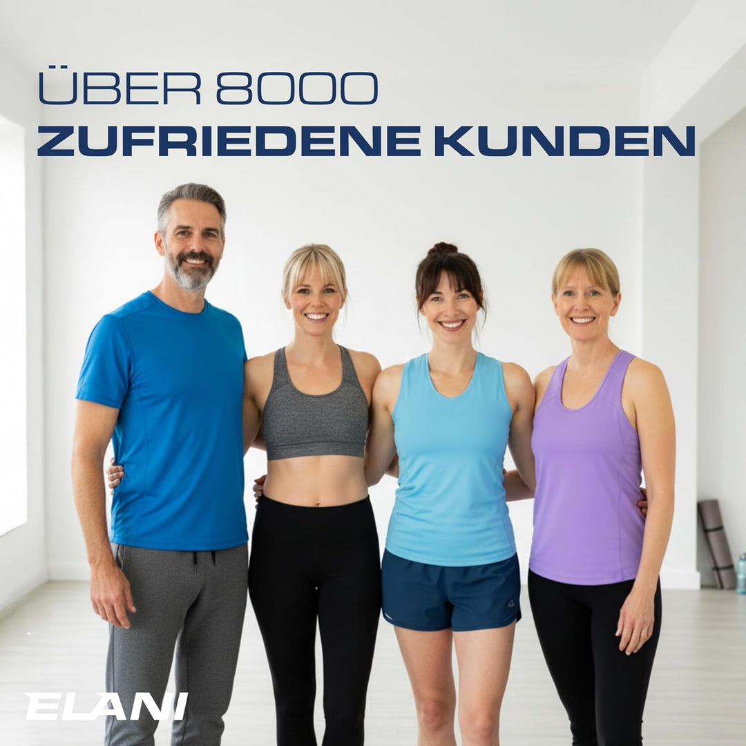 ELANI Schwingstab - Verstellbarer Widerstand &amp; ergonomischer Griff - hochbelastbarer Gymnastikstab,