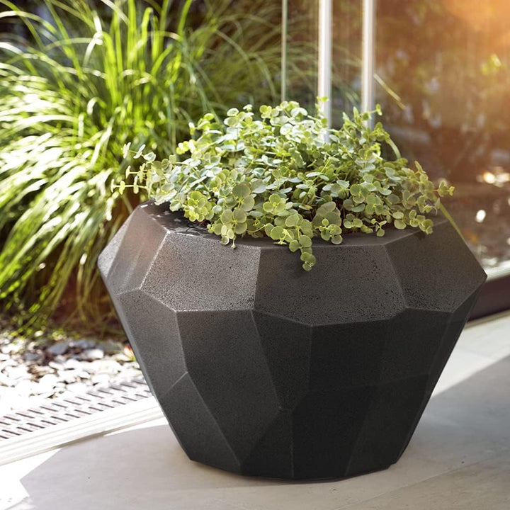 POETIC Pflanzgefäss VELSEN rund 60 Schwarz