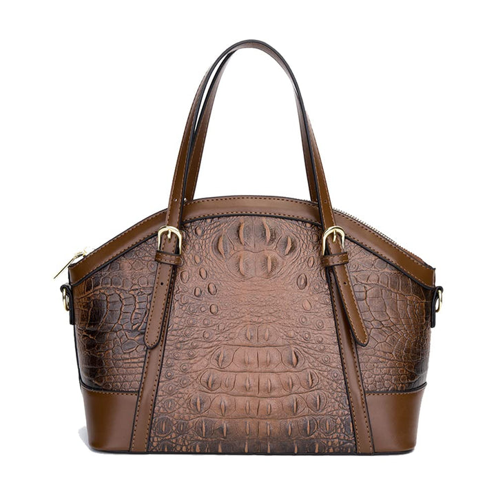 Coolives Damentasche Damen Henkeltasche aus PU-Leder mit Krokodilledermuster Vintage Handtasche Retr