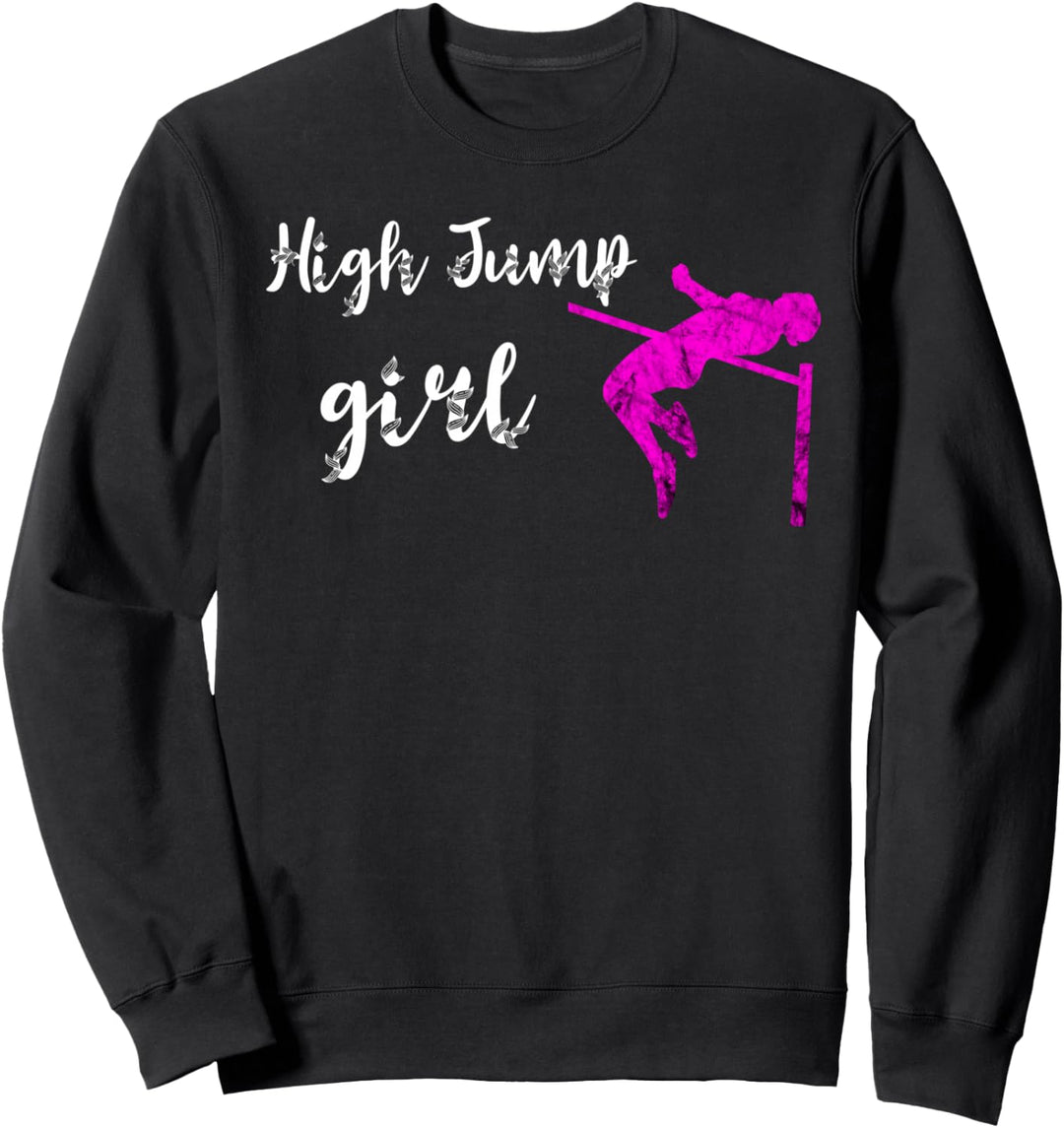 Hochsprung Mädchen Hochsprung Athlet Jumper Leichtathletik Sweatshirt