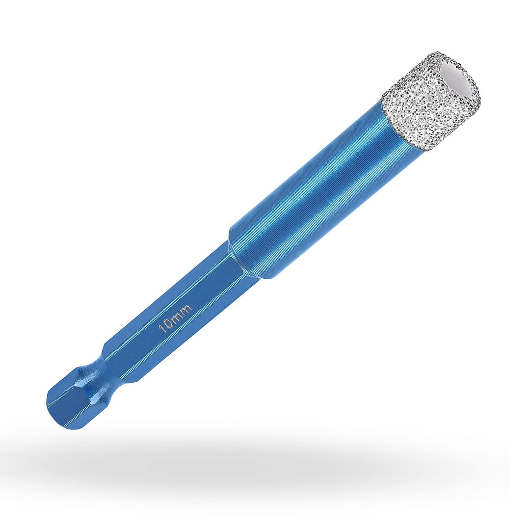 Profi Fliesenbohrer 10mm BIT Adapter - Diamantbohrer für Feinsteinzeug, harte Fliesen uvm. Diamantbo