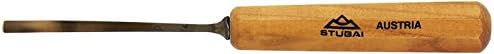 STUBAI Stemmeisen Stechbeitel Serie 52 - Form 14 | Gebogenes Hohleisen 5 mm, mit Holzgriff, zum Vors