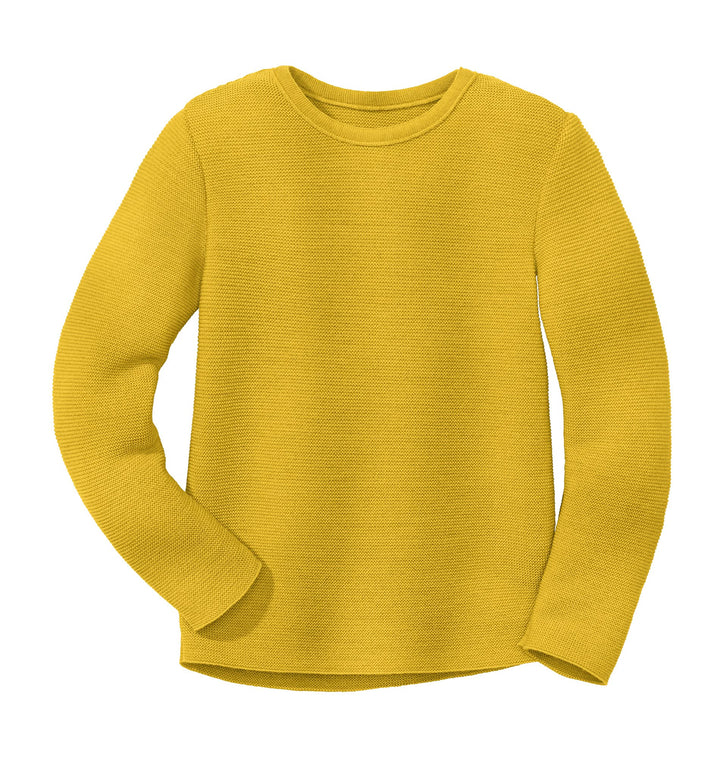Disana Linksstrick-Pullover 98-104 Curry, 98-104 Curry