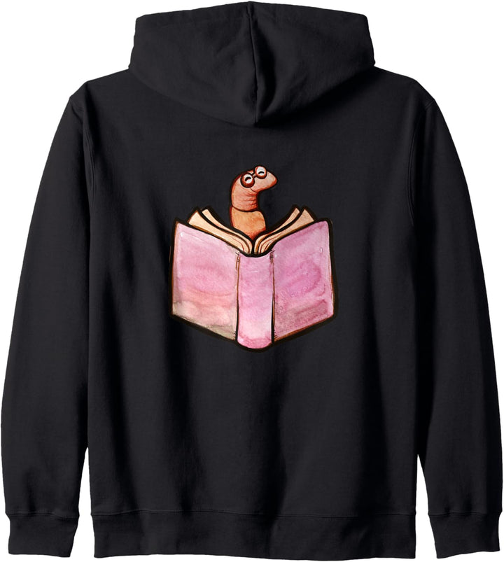 Bookworm Cute Bookish Bücherwurm Netter Leser Kapuzenjacke
