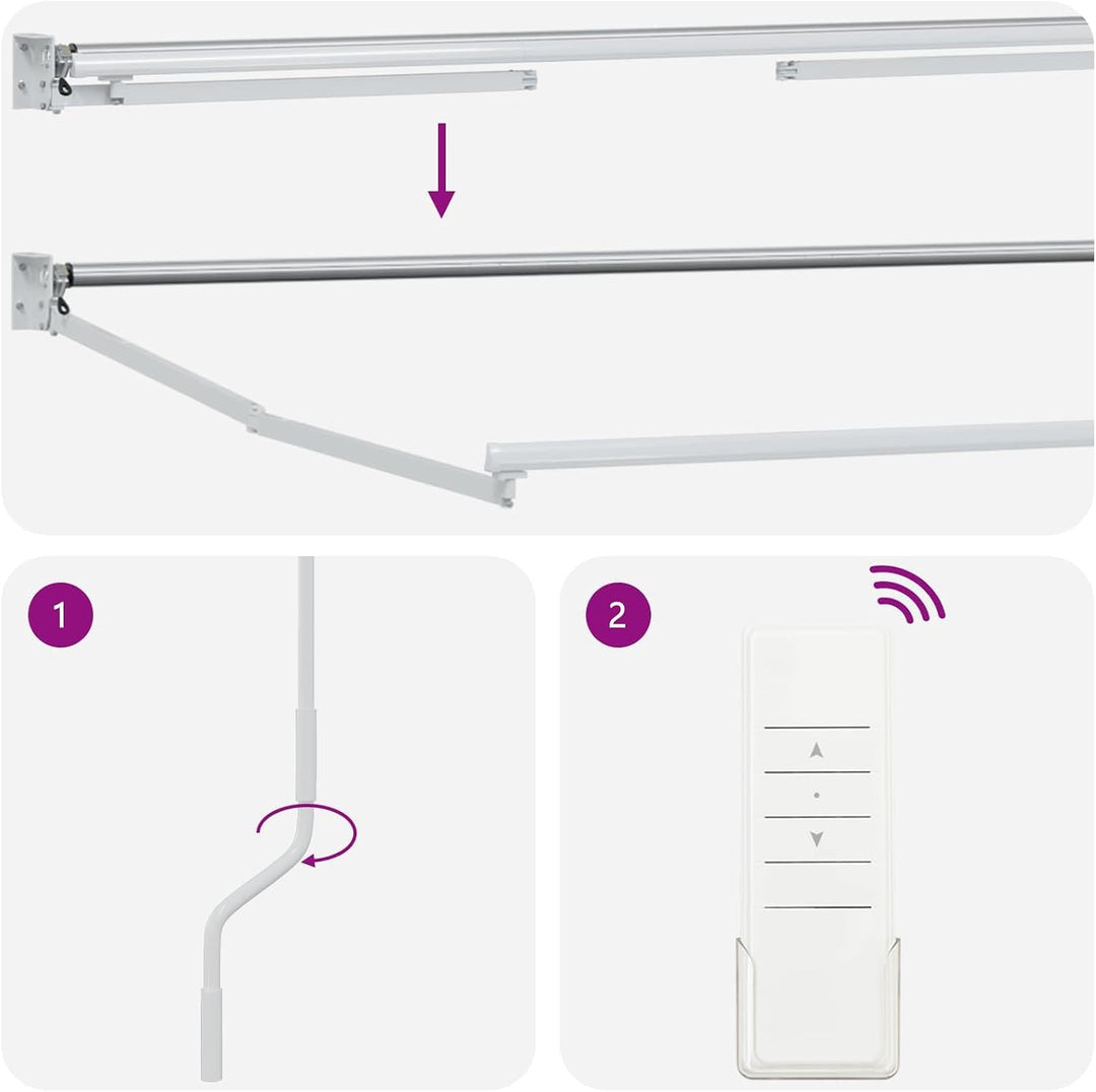 vidaXL Ausziehbare Markise Anthrazit 2,5 x 2 m Polyester und Metall, Anthrazit 2,5 x 2 m