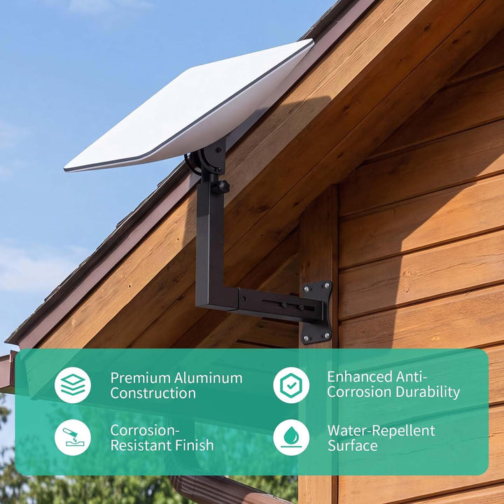 Kompatibel mit Starlink Gen 3 Halterung, 360° Verstellbare Wand und Mast Halterung mit Rohradapter u