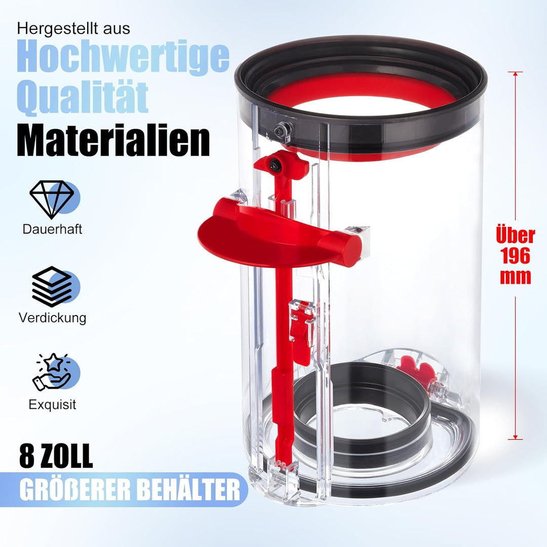 Staubbehälter 969509-01 Ersatzteile für Dyson V10 SV12 Staubsauger Verbesserter Behälter Zubehör Mit