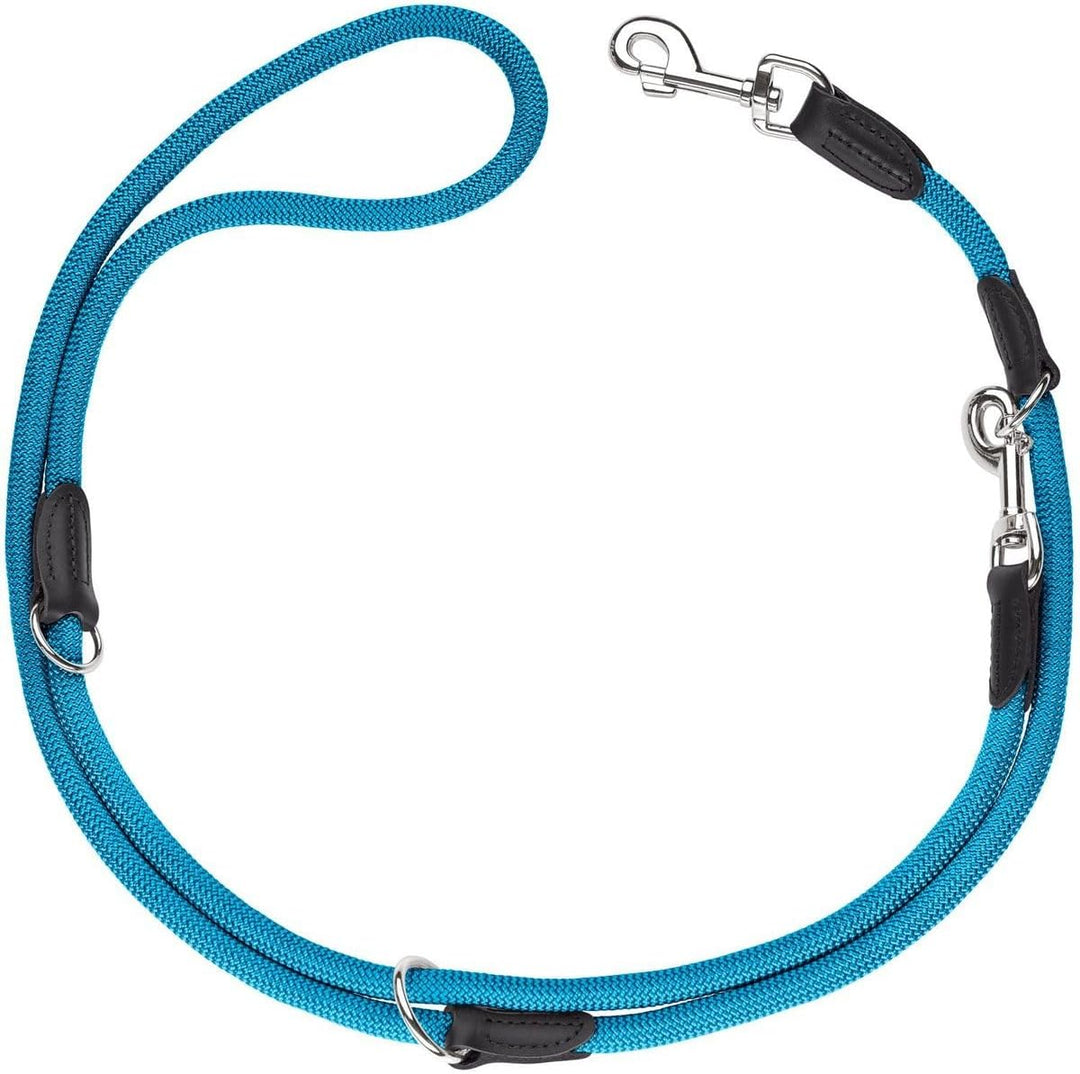 HUNTER Freestyle Verstellbare Führleine für Hunde, robust, wetterfest, 0,8/200 cm, petrol 0,8 x 200