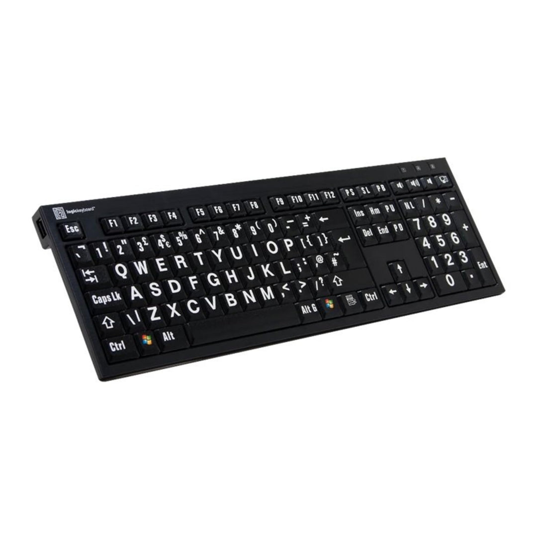 LogicKeyboard LKB-LPWB-BJPU-FR Tastatur, XL-Print Nero on (PC) Schwarz/Weiss