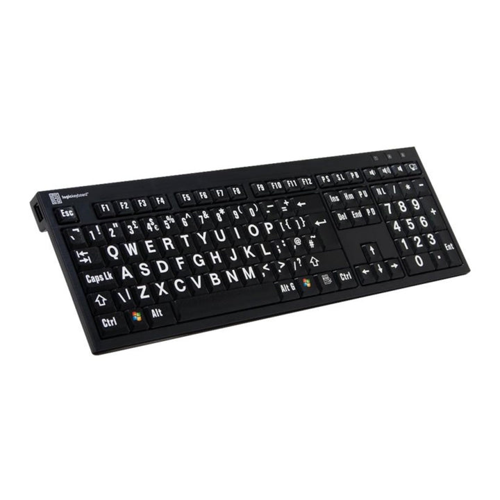 LogicKeyboard LKB-LPWB-BJPU-FR Tastatur, XL-Print Nero on (PC) Schwarz/Weiss