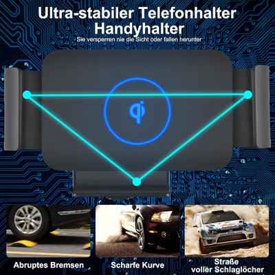 NEWZEROL Kabelloser Kfz-Ladegerät Halter kompatibel für Galaxy Z Fold 2/3/4, Lüftungsschlitze und Ar