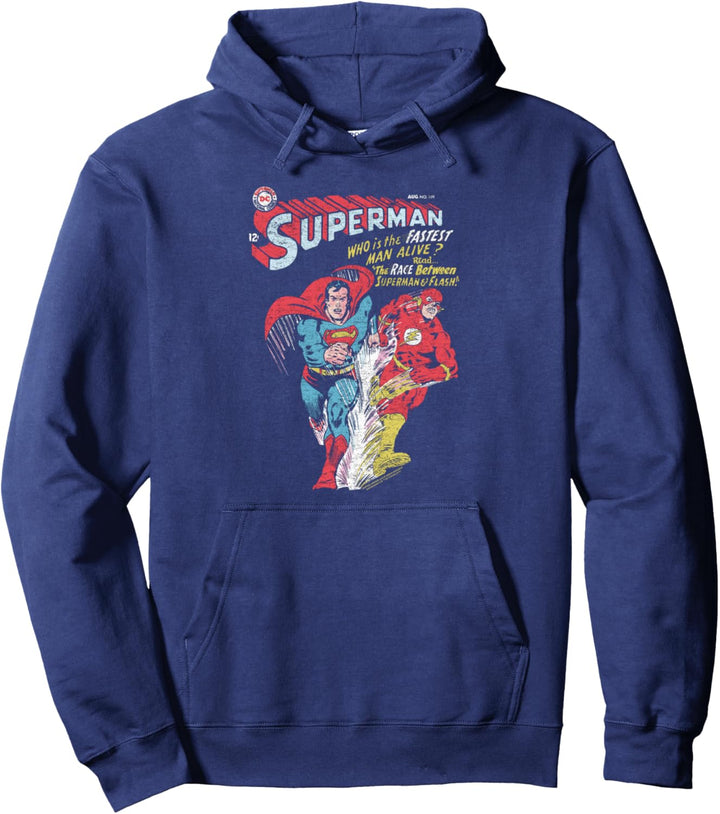 Justice League The Flash & Superman Fastest Pullover Hoodie