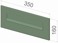 D-041 Edelstahl Mauerdurchwurf Briefkasten mit Klingel (Tiefe: 23-38 cm) - LETTERBOX24.de