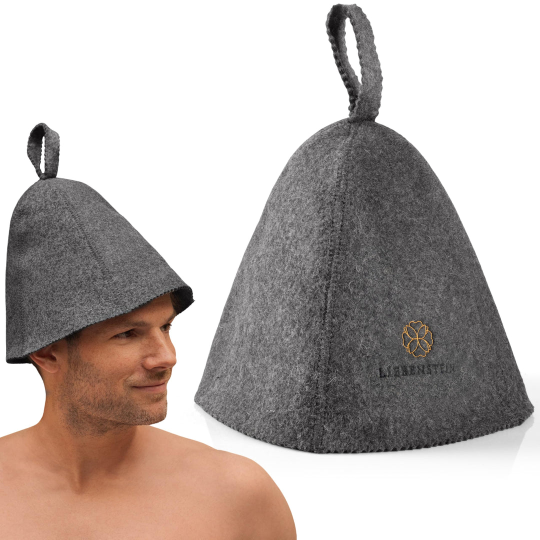 Saunahut aus Filz – Sauna Mütze für Damen & Herren | Schutz vor Hitze & Haarpflege | Traditionelles