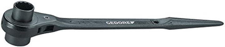 Gedore 1382853 29 19X22 Stahlbauknarre, Doppel-6-kant 19x22 mm, mmkk, 19x22 mm