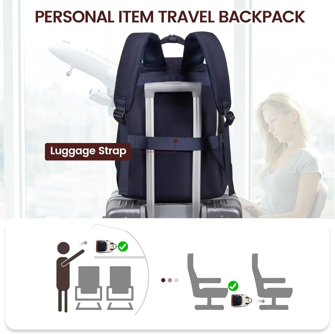 LOVEVOOK Rucksack Damen Laptop Rucksack 15.6 Zoll Schulrucksack Mädchen Teenager Wasserdicht Schulta