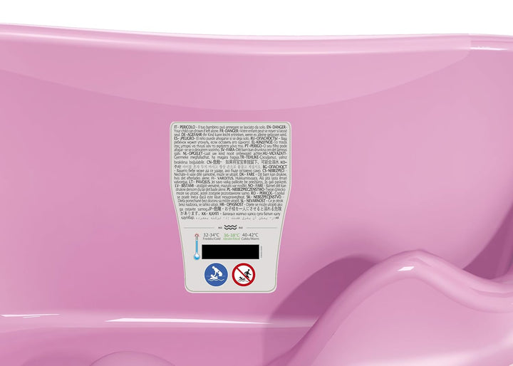 OK Baby N38235435X Onda - Baby-Badewanne, rosa, Rosa