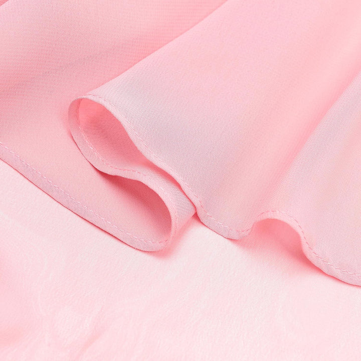 Bolerose weich Hochzeit Umhängetuch Abend Durchsichtiges Chiffon Überwurf Umhang Schultertuch Zartro