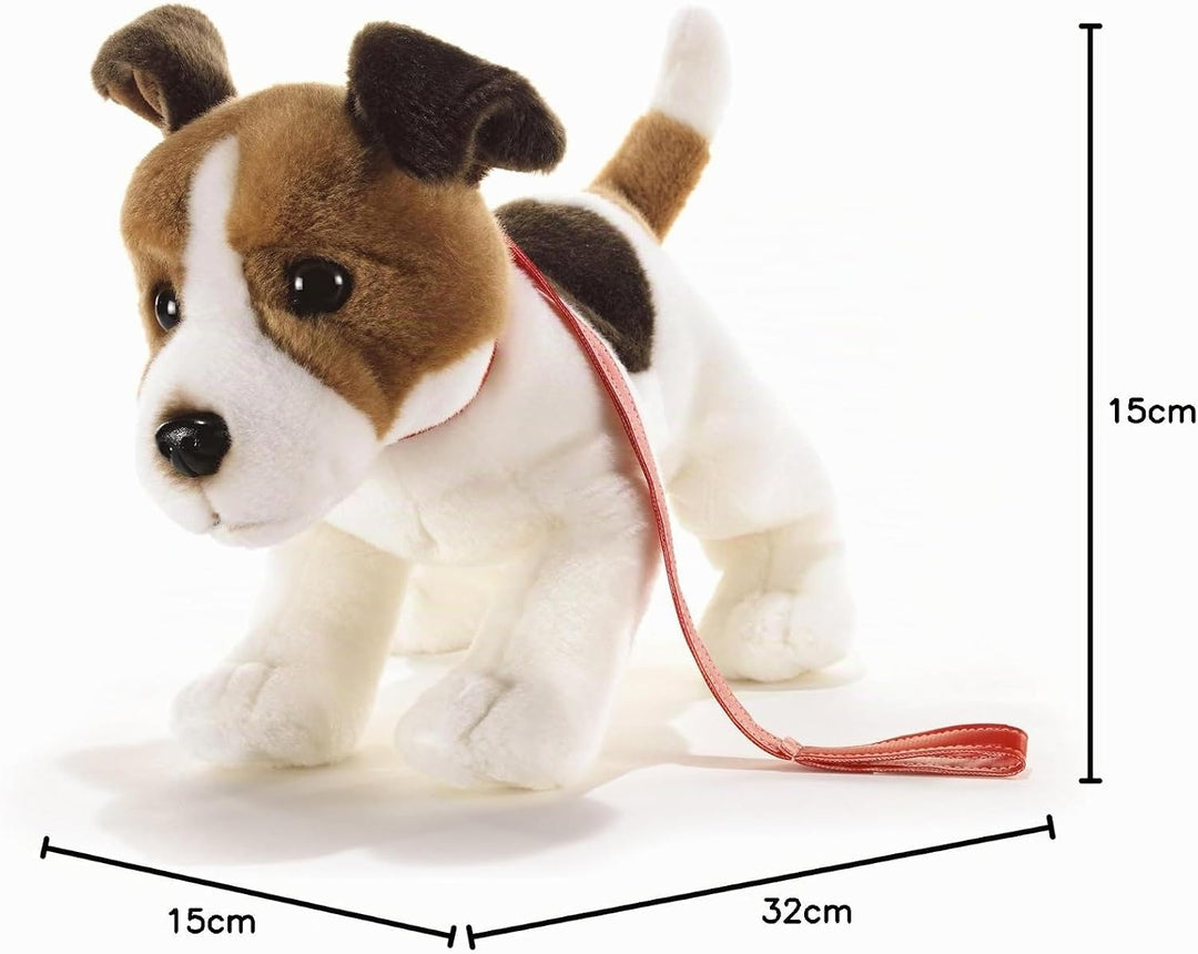 Plüsch & Company 15782 "Hunde Milo JRT mit Leine Plüsch Spielzeug, 32 cm