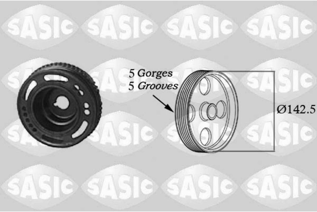 SASIC 2156013 Kurbelwellen-Umlenkrolle