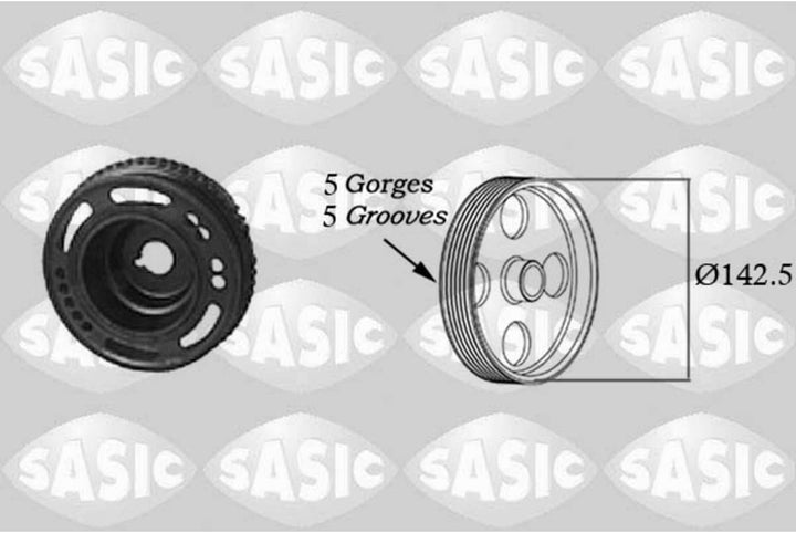 SASIC 2156013 Kurbelwellen-Umlenkrolle