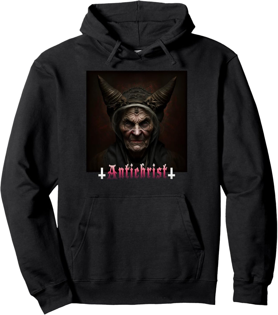 Antichrist, Satan, böse Nonne, Satanist, Gothic, Teufel Pullover Hoodie