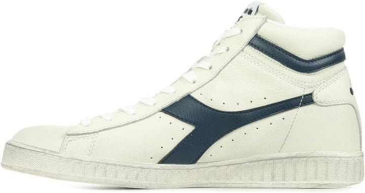 Diadora Unisex Game L High Waxed Hohe Sneaker, 36 EU Weiß Blau