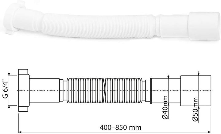 Aquabad Ablaufgarnitur Set für Duschwanne extraflach A9.200 in Chrom Abdeckung 90mm Gratis Haarfänge