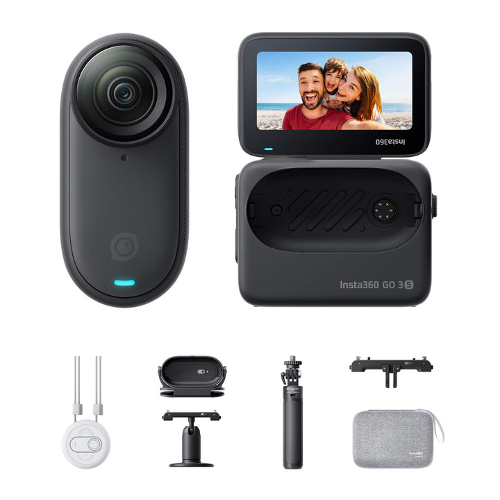 Insta360 GO 3S Reise-Bundle - Tragbare 4K Mini-Kamera, Freihand-POVs, Überall anbringbar, Stabilisie