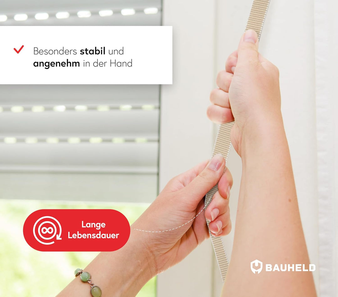BAUHELD® 50m Rolladengurt 14mm 18mm 20mm 23mm [Made in Germany] Für Rolläden an Türen &amp; Fenster geei
