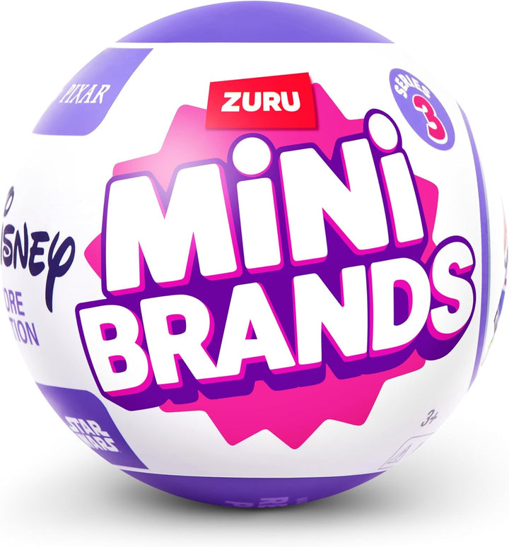 Mini Brands Disney Serie 3 von ZURU, Überraschungkapsel, Miniaturen beliebter Disney-Themen, grossar