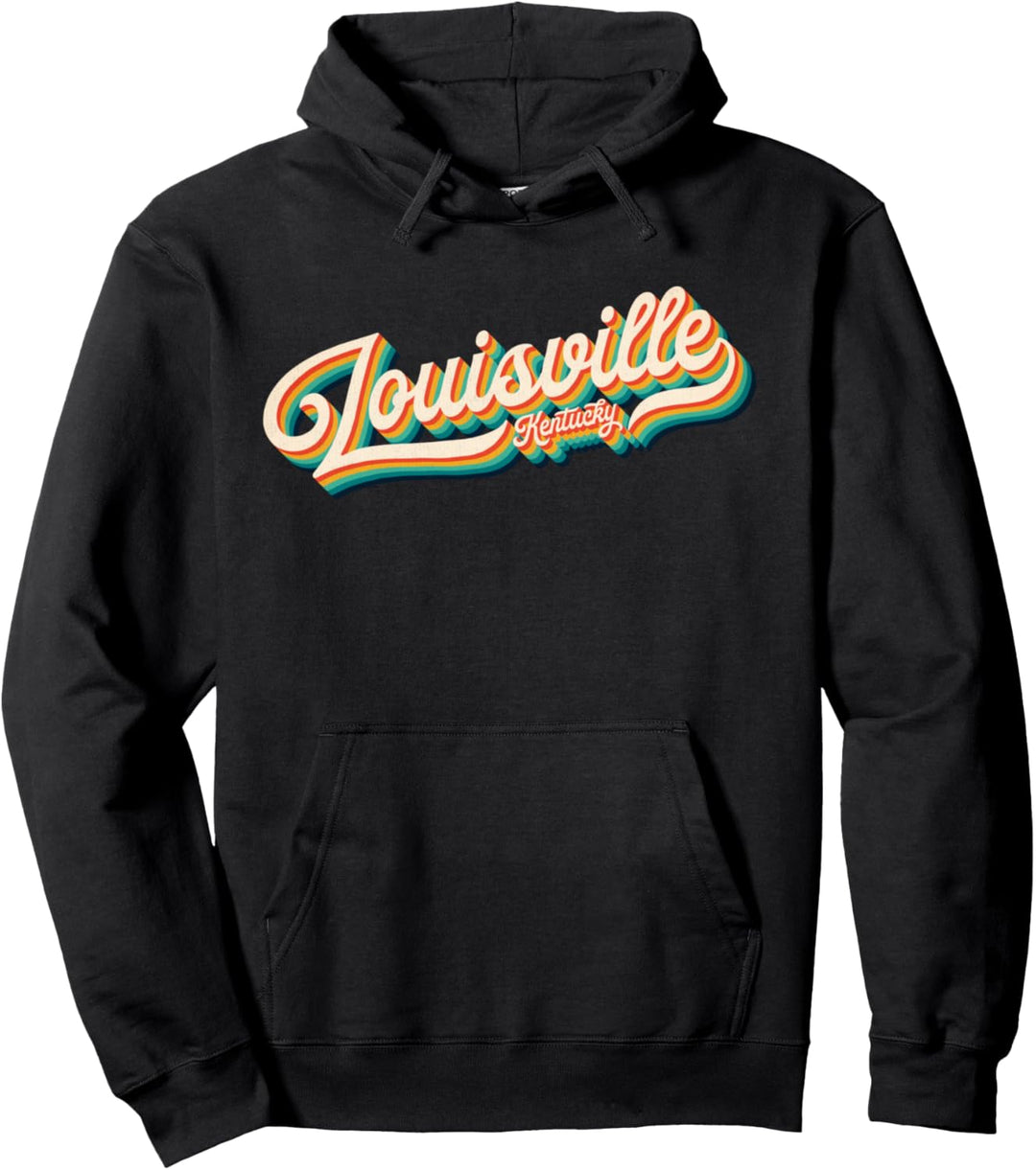 70s Vintage Retro Louisville Kentucky Throwback Gift Pullover Hoodie