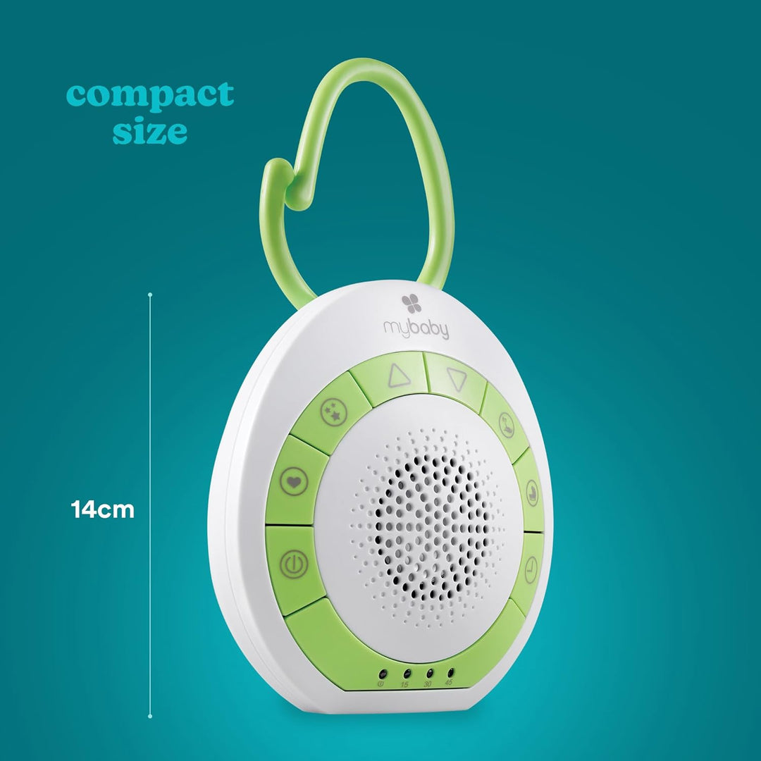 MyBaby SoundSpa Einschlafhilfe Baby - Sound machine, weisses Rauschen & beruhigende Klänge für Kinde