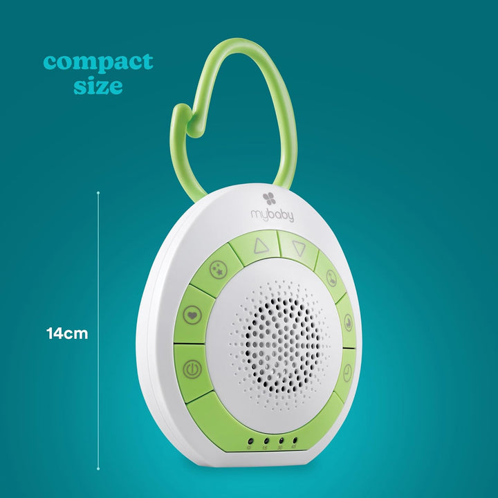 MyBaby SoundSpa Einschlafhilfe Baby - Sound machine, weisses Rauschen & beruhigende Klänge für Kinde