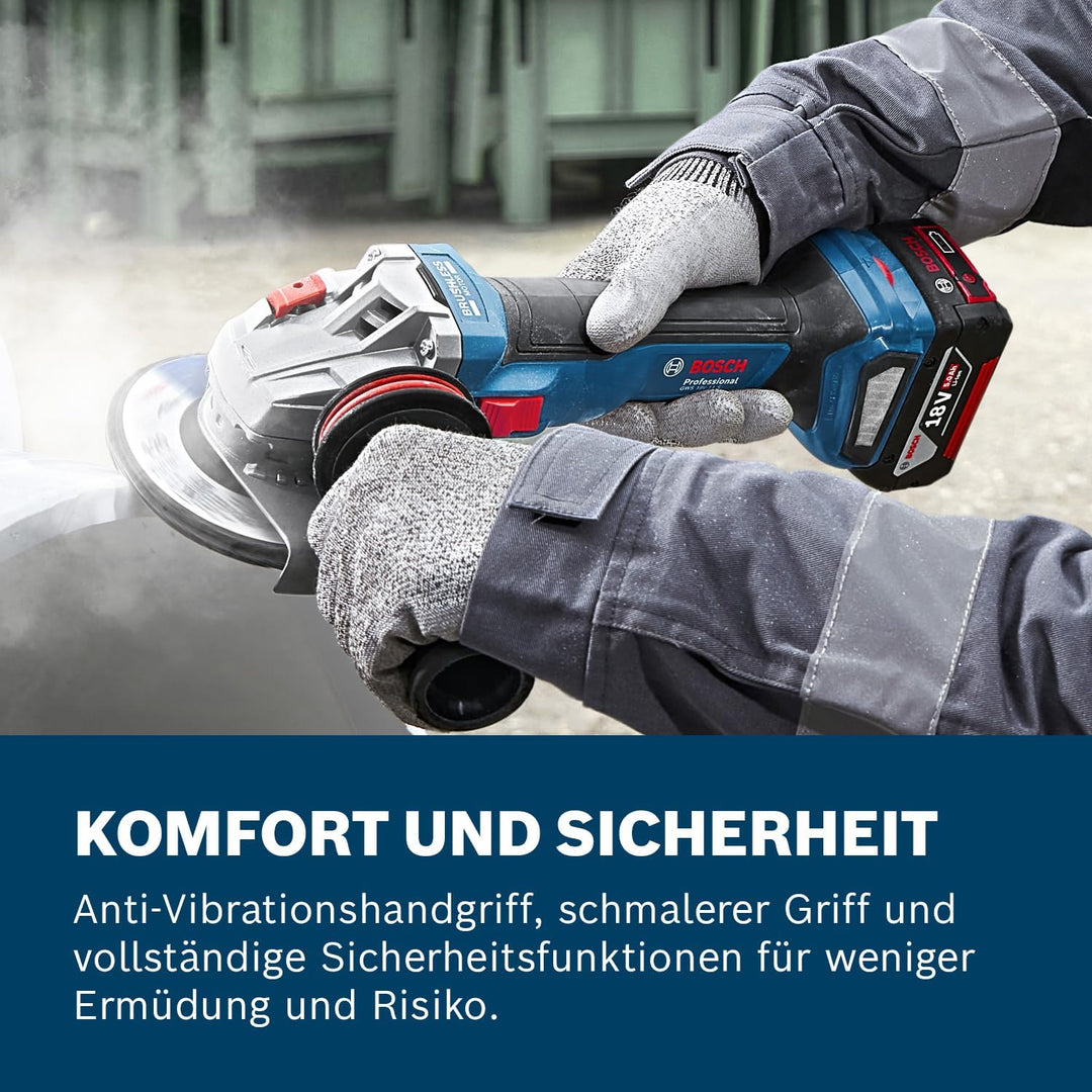 Bosch Professional 18V System Akku-Winkelschleifer GWS 18V-11 inkl. L-BOXX (ohne Akku/Ladegerät) Sch