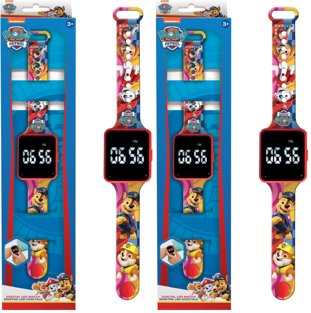 Lexibook, Paw Patrol, Digital Display Clock, 12 oder 24 Stunden Anzeige, DMW060PA (Packung mit 2) Ei