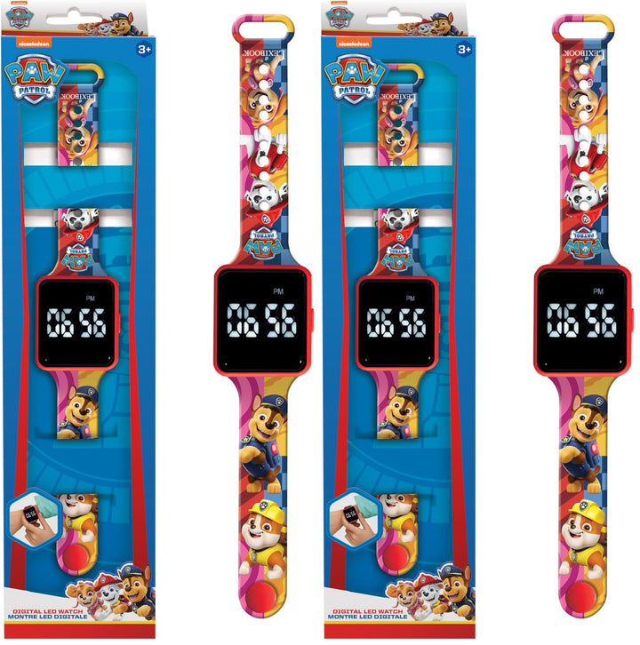 Lexibook, Paw Patrol, Digital Display Clock, 12 oder 24 Stunden Anzeige, DMW060PA (Packung mit 2) Ei