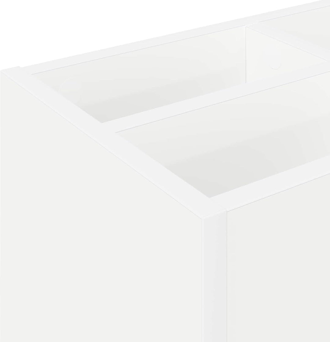 vidaXL Sonnenschirmhalter Weiss 65 x 24 x 50 cm Holzwerkstoff, Flur-Aufbewahrung, rechteckiger Regen