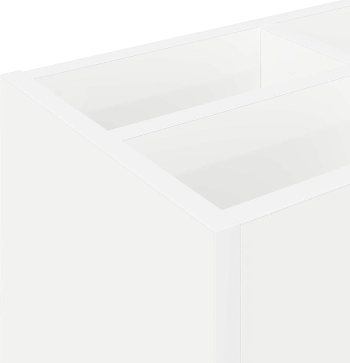 vidaXL Sonnenschirmhalter Weiss 65 x 24 x 50 cm Holzwerkstoff, Flur-Aufbewahrung, rechteckiger Regen