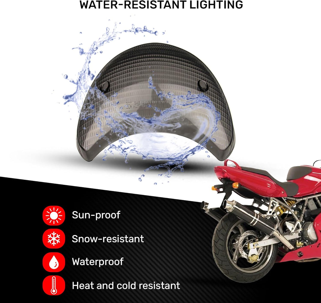 aVDB-moto LED-Bremslicht mit integriertem Blinker kompatibel mit Ducati Supersport 750, 900, 1000 (G