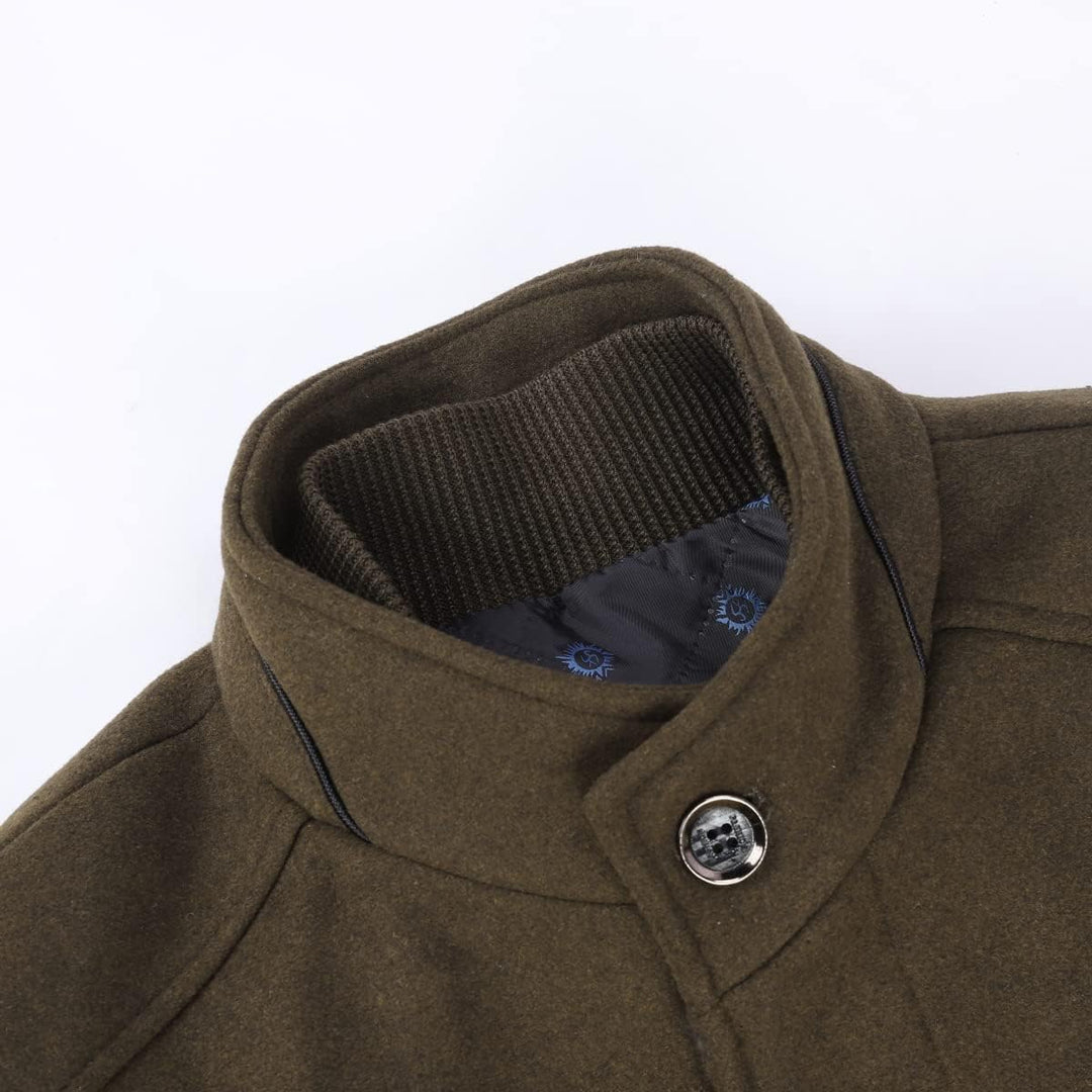 YOUTHUP Herren Mantel mit Winterweste Kurzer Wolle Wintermantel Winter Outdoor Dicker Wollmantel 3XL