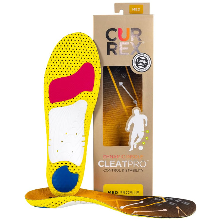 CURREX CleatPro – Einlegesohle für Fussball- und Stollen-Schuhe - Mehr Kontrolle & Stabilität - Kraf