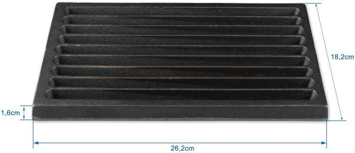 Grillrostprofi Ascherost - Feuerrost - Kohlerost - Kaminrost in Premium-Qualität, Gusseisen, 18 x 26