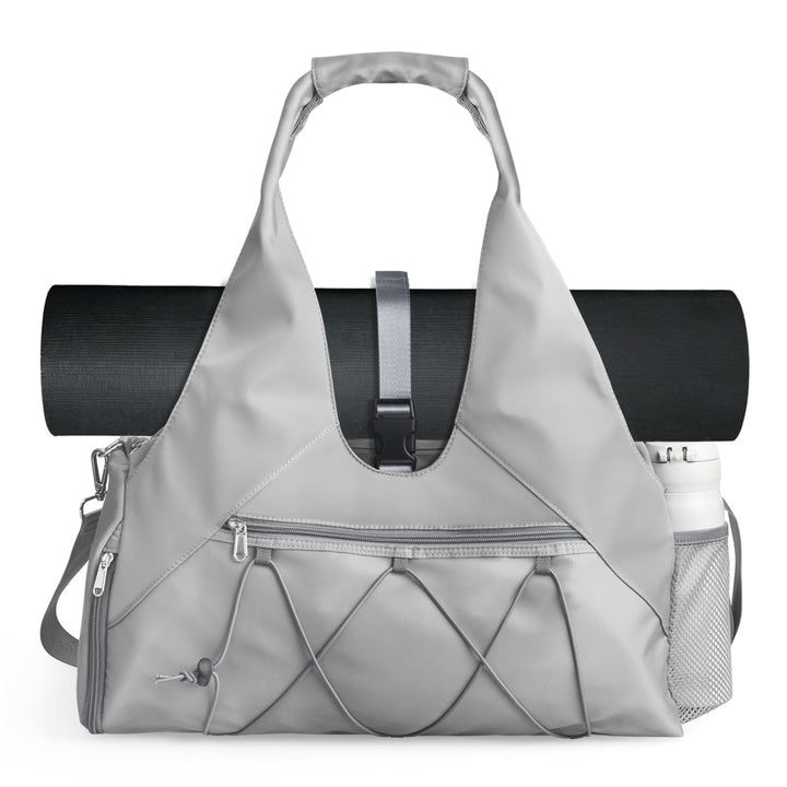 Sporttasche für Damen Yogatasche mit Schuhfach & Nassfach Reisetasche Tragetasche für Yogamatten Fre