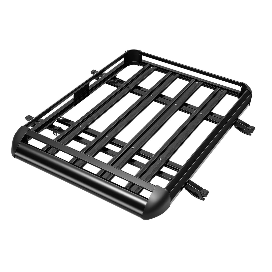 Frederimo Aluminium Dachgepäckträger Korb, Gepäckträger 127 x 97 cm, Gepäck Fracht Träger Kapazität