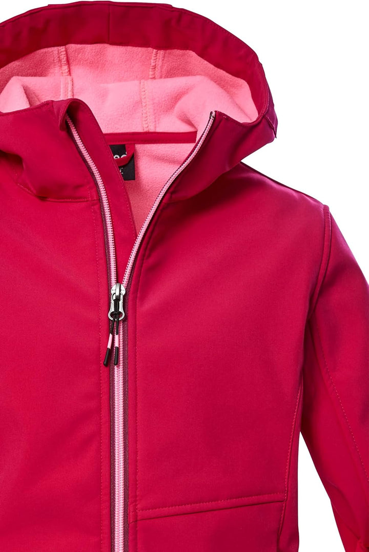 Killtec Mädchen Kow 168 Grls Sftshll Jckt Softshelljacke mit Kapuze/Outdoorjacke ist wasserabweisend